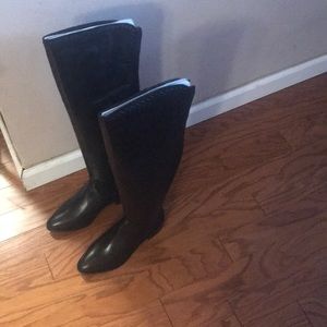 Seychelles Tour Leather Black Over The Knee Boot